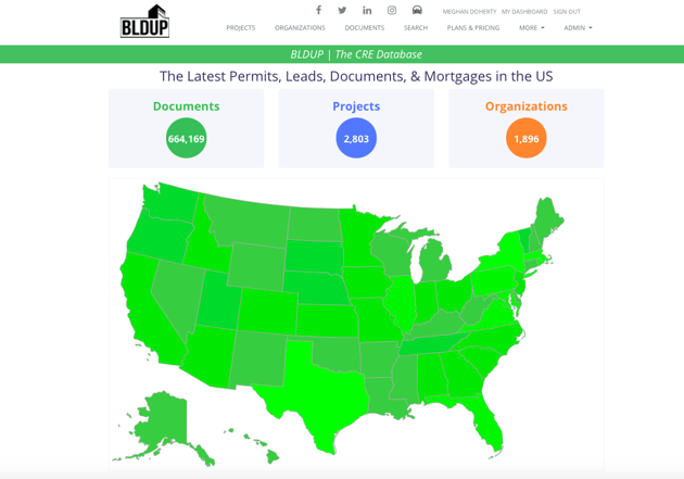 BLDUP Documents Tab Map